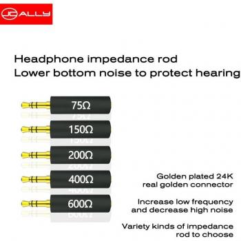 Auriculares Conductores JC con Adaptador de Impedancia y Cancelación de Ruido 30ohm - Reducción de Ruido (75, 150, 200, 400, 600 ohmios)