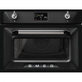 Horno Microondas Combinado Smeg SO4902M1N Victoria 45 cm Negro