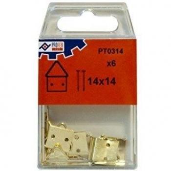 PROFER TOP - Cuelgacuadro Clavar C/6 Pzs Profer Top 14X14 Mm