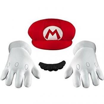 Super Mario Adult Accessory Kit - Hat, Gloves, and Mustache Set