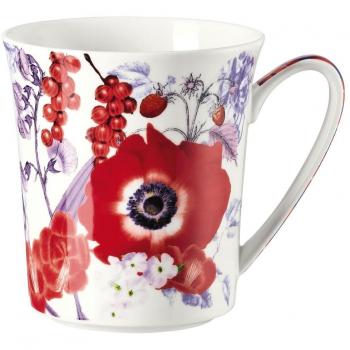 Rosenthal 61040-321315-15505 Belles Fleurs Rouges taza con asa