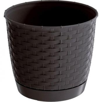 Maceta Prosperplast Ratolla Redonda 11L Ocre Oscuro 300x300x264mm