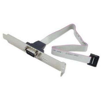 LINDY PC Back Plate Serial Adapter 9Sub-D Gris - Adaptador para Cable