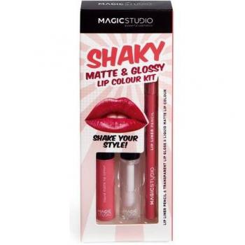 Magic Studio - Maquillaje - Shaky Matte&Glossy Lip Colour Kit