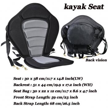 Mezzanine Cojín para asiento de kayak, barca, canoa, etc., ajustable, duradero, 1 unidad