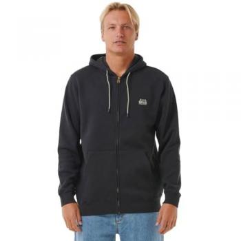 Sudadera con cremallera Rip Curl Horizon para hombre en negro