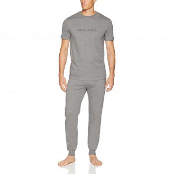 Diesel 00SGXE 0HASH UMSET-Jake Julio Pigiama Pijama Hombre Grey Heather M