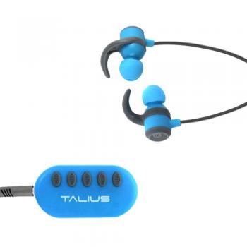Talius EA-1006BT Auriculares Sport + Adaptador Sonido Bluetooth, Color Azul