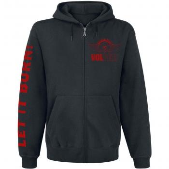 Volbeat Let It Burn Sudadera Capucha con Cremallera Negro L