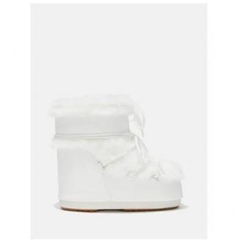 Moon Boot Snow Boots Icon Low Faux Fur, White, Female, Size: 9 US