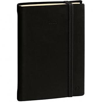 Agenda Quo Vadis Daily 17 Silk - Negro Multilingüe 12 meses