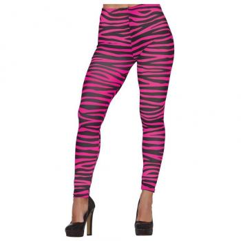 Leggins estampado de Cebra fucsia para mujer