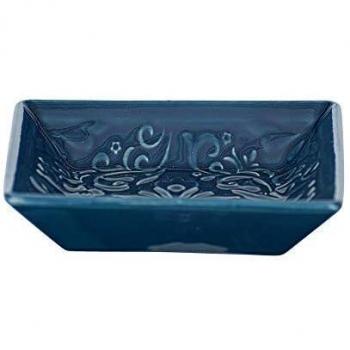Porta Jabón de Cerámica Córdoba - Azul Oscuro - 10,5 x 10,5 x 2,5 cm