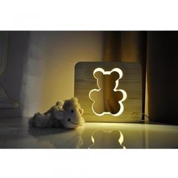 luz de noche para niños oso, lámpara para el dormitorio, niños Luz