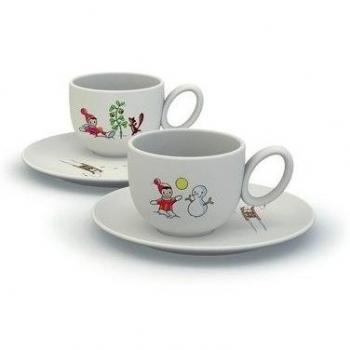 Alessi Set de dos Tazas Niki Sulla Neve
