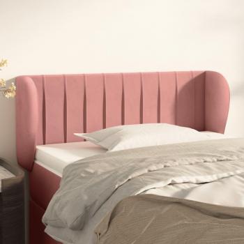 Cabecero de terciopelo rosa 83x23x78/88 cm Vidaxl Rosa