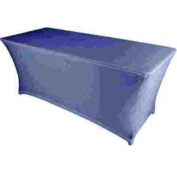 Funda elástica blanca para mesa plegable de 8 personas (180 cm)