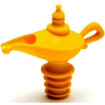Peleg Design Oiladden | Vertedor y tapón, Silicona, Amarillo, 8x9x4.5 cm