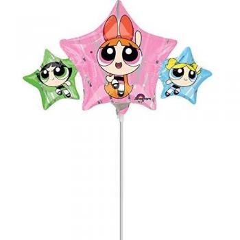 Amscan 3685402 Party Globo Powerpuff Girls Mini Forma, Multicolor