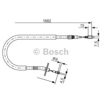 Cable de freno de mano BOSCH 1 987 477 703