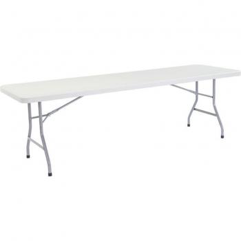 National Public Seating BT3096 30x96 Folding Table, Speckled Gray, Gray Frame