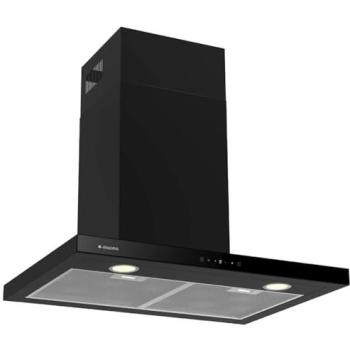 Campana Extractora Tipo T ASPES ACPT700AN, 70cm, Cristal Negro, Potencia 634m³/h, Control Táctil, 4 Velocidades, Filtros Aptos para Lavavajillas