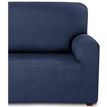 Cubre Sillon Antimanchas. Fundas para Sillon Elasticas. Fundas Sillon. Protector de Sillon Confort Bonitas. Marcela Color Azul 1 Plaza