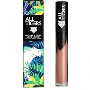 All Tigers Natural & Vegan Matte Liquid Lipstick 681 Beige Trust My Instinct - Long Lasting, Bio Ingredients