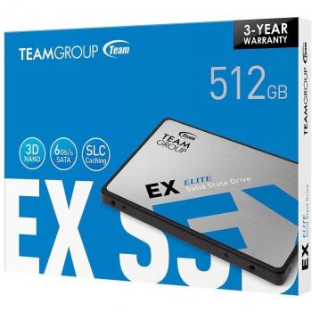 Team Group EX2 2.5 512GB SATA III 3D NAND Internal Solid State Drive (SSD)