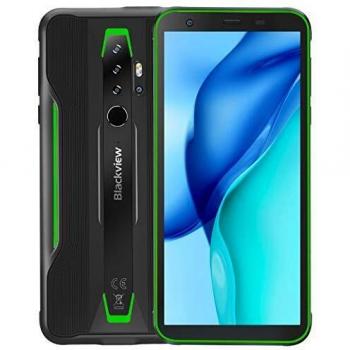 Blackview BV6300 Pro Móvil Resistente Android 10, 11.6 mm Cuerpo Delgado, Helio P70 6GB+128GB, Cámara Cuádruple HDR 16MP, Carga Inalámbrica, Robusto Teléfono Impermeable IP68, 5.7 '' HD+ NFC Verde