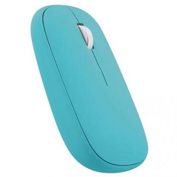 Ratón inalámbrico T'NB iClick 2 en 1, Bluetooth y dongle USB-A, modo de suspensión automática, ahorro de energía, color azul