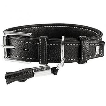 HUNTER Cannes - Collar para Perro, Piel de napa Suave, Elegante, 45