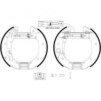 Kit de zapatas de freno TEXTAR 84060900, frenos de tambor