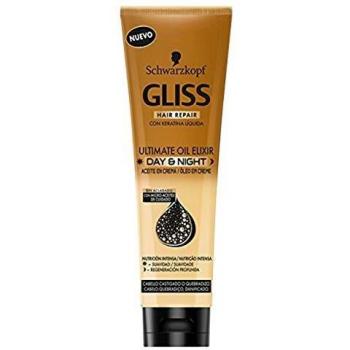 Gliss - Aceite en Crema Day & Night Ultimate Oil Elixir para cabello Castigado o quebradizo - 3 uds de 150ml - Schwarzkopf