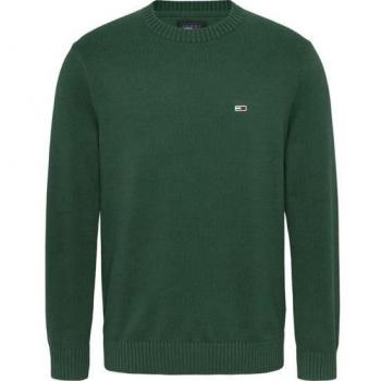 Tommy Jeans Men's Slim Fit Essential Green Knit Sweater, Size M