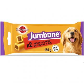 Pedigree Jumbone Medium Beef Flavor Dog Treats, 180g Pack with Dental Care Properties - 2 Sticks