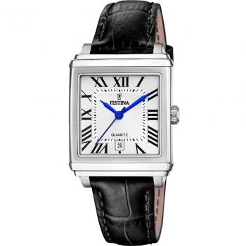 Reloj Festina On The Square F20682/3 de piel negro para mujer