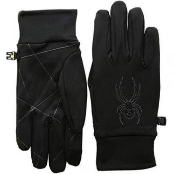 Spyder Solace Stretch Guantes de Esquí, Hombre, Negro, XL
