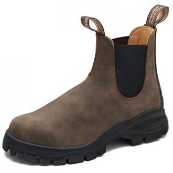 Botas Chelsea Blundstone 2239 de Cuero Resistente al Agua con Tachuelas Color Marrón Rústico EU 45