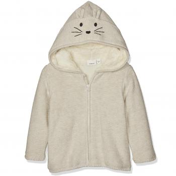 NAME IT Nbnusobe LS Knit Jacket, Chaqueta para Bebés, Beige