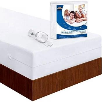 Utopia Bedding Impermeable Funda De Colchón 90 x 200 x 20 cm con Cremallera, Protector De Colchón a Prueba De Chinches Y Ácaros
