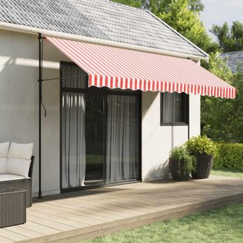 Toldo de lona 4x3 m (sin estructura) Color Antracita, Azul y blanco, Crema con Protección Rayos UV para Terraza Patio Exterior Jardín