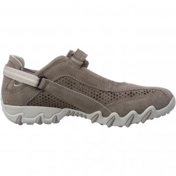Allrounder by Mephisto NIMBO PERF FOGGY 37/C.SUEDE 37 TAUPE/TAUPE - Zapatillas De Deporte Para Exterior de cuero mujer, color marrón, talla 41.5
