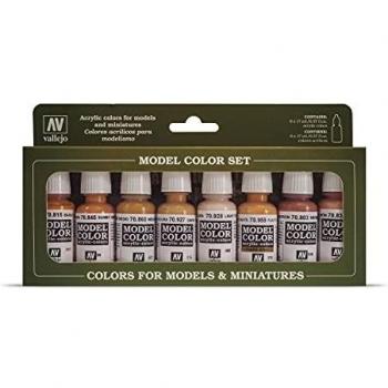 Set de Pinturas Acrílicas para Piel y Cara - 8 Colores Mate en Botellas de 18 ml con Cuentagotas