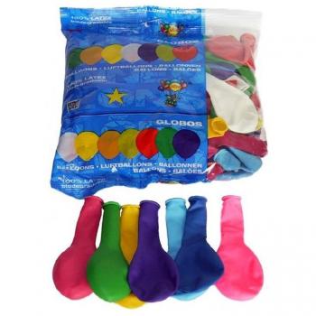 GLOBO 24CM BOLSA 100 UNID N? 9