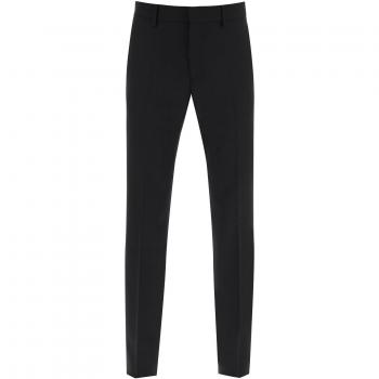 Versace Tailoring Wool Cigarette Pants - Size 50 - Black - Male