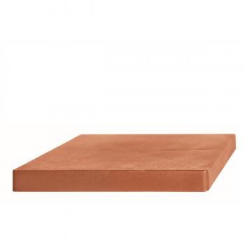 Plataforma móvil para macetas Prosperplast de plástico cuadrada con 4 ruedas color terracota