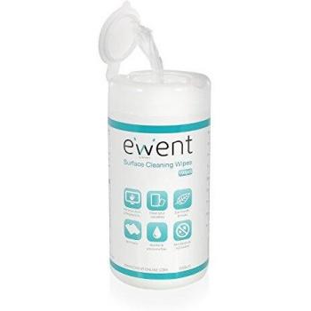 Ewent EW5612 Toallitas de Limpieza Universal Húmedas 100 Piezas para Todas las Superficies