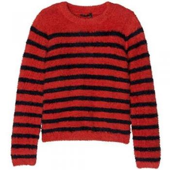 IKKS Pull RAYÉ Rouge ET Bleu Jersey, Rojo Vermillon 38, 10 años para Niños