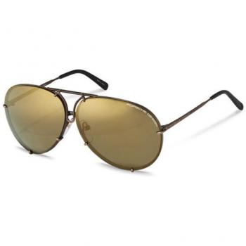 Porsche Design P8478 E Men's Sunglasses, Unisex, Gray, Size 66 MM